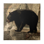 ツキノワグマ(オリジナルのアートワーク) タイル (正面)