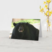 ツキノワグマ カード (黄色い花)