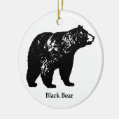 ツキノワグマ セラミックオーナメント (左)