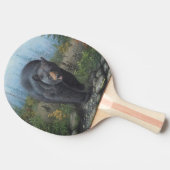 ツキノワグマ 卓球ラケット (横)