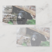 ツキノワグマ 名刺 (正面/裏面)