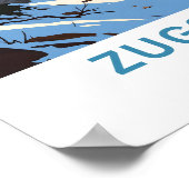 ツグシュピッツェ ドイツ 旅行 ポスター (角)