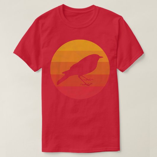 ツグミ鳥 Tシャツ (デザイン正面)