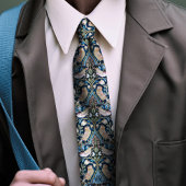 ツグーズ鳥モノグラムWilliam Morrisメンズ ネクタイ