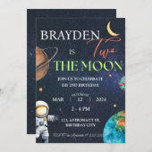 ツザムーン宇宙ボーイセカンド銀河系プラデッツ誕生日 招待状 (正面/裏面)