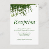 ツタつるの緑の結婚披露宴 エンクロージャーカード (正面)