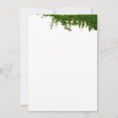 ツタつるの緑の結婚披露宴 招待状 (裏面)