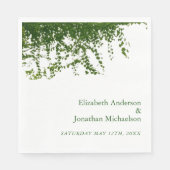 ツタつるの緑結婚草 スタンダードランチョンナプキン (正面)