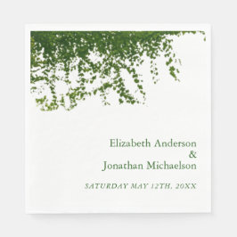 ツタつるの緑結婚草 スタンダードランチョンナプキン