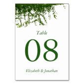 ツタつるの緑結婚草 テーブルナンバー (裏面)