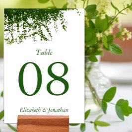 ツタつるの緑結婚草 テーブルナンバー