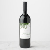 ツタつるの緑結婚草 ワインラベル (正面)