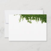 ツタつるの緑結婚草 出欠カード (裏面)