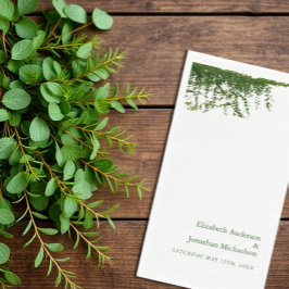 ツタつるー・グリーン結婚リーのナプキン