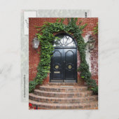 ツタで囲まれたアーチ型の戸口 ポストカード (正面/裏面)