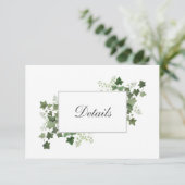 ツタとシダの結婚詳細エンクロージャカード エンクロージャーカード (スタンド正面)