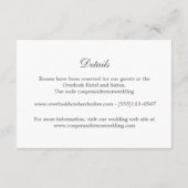 ツタとシダの結婚詳細エンクロージャカード エンクロージャーカード (裏面)