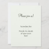 ツタとモノグラム 招待状 (裏面)