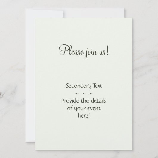 ツタとモノグラム 招待状 (裏面)