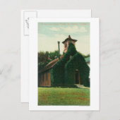 ツタに覆われたチャペルの外観 ポストカード (正面/裏面)