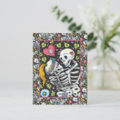 ツタの恋人たち、恋人の骸骨が抱擁 シーズンポストカード (スタンド正面)