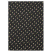 ツタの葉とクリスマスロビンを持つ季節デザイン テーブルクロス (正面)