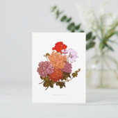 ツタの葉のペラルゴニウム ポストカード (スタンド正面)