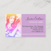 ツタを手にした美しい少女 名刺 (裏面)