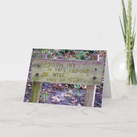 ツタウルシ-ブランクの中の挨拶状 カード (正面)