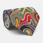 ツタカラフル線 ネクタイ (ロール)