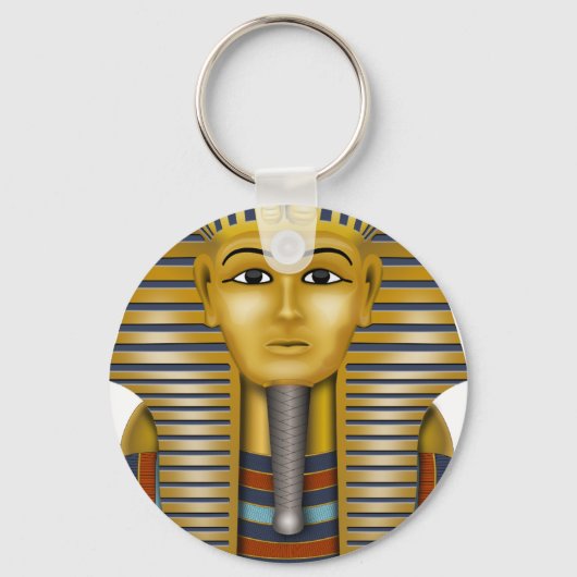 ツタンカムンの黄金のマスク キーホルダー (正面)