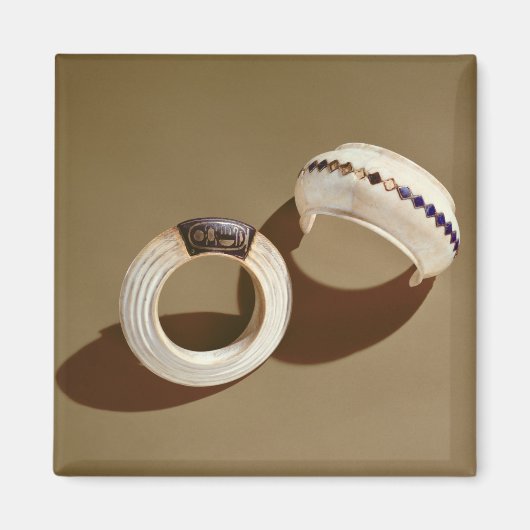 ツタンカームンの墓から2つのブレスレット マグネット (正面)