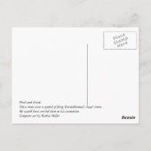 ツタンカーメンのフレイルとクルック ポストカード (裏面)