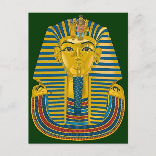 ツタンカーメンのマスク ポストカード (正面)
