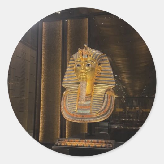 ツタンカーメンの黄金のマスク エジプト博物館、遺物! ラウンドシール (正面)