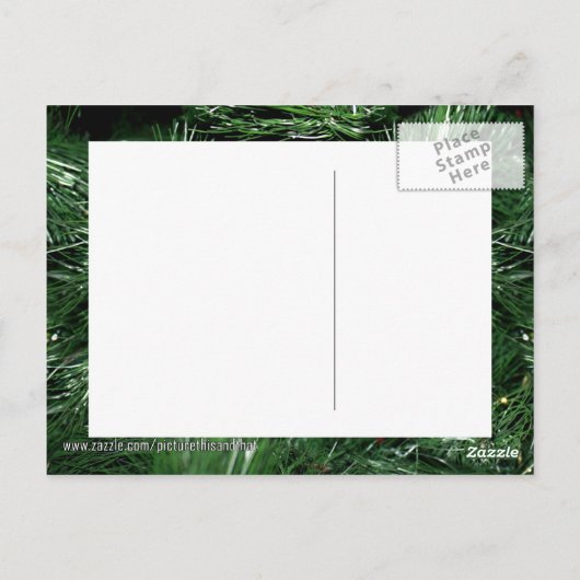 ツタ付き松の木 ポストカード (裏面)