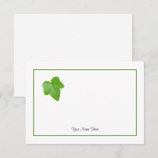 ツタ葉 ノートカード (正面/裏面)