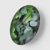 ツタ葉 ラウンド壁時計 (傾斜)