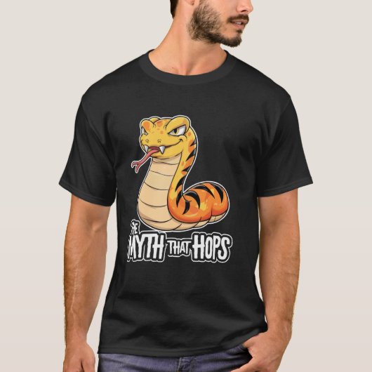ツチノコ 未確認生物 モンスター 民話 未確認生物学 Tシャツ (正面)