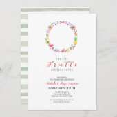 ツッティフルーティツイン誕生日、夏の2回目の誕生日 招待状 (正面/裏面)