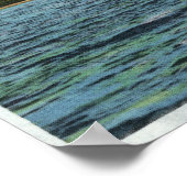 ツッパレイクロードから雪のMtsのビュー ポスター (角)