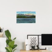 ツッパレイクロードから雪のMtsのビュー ポスター (ホームオフィス)