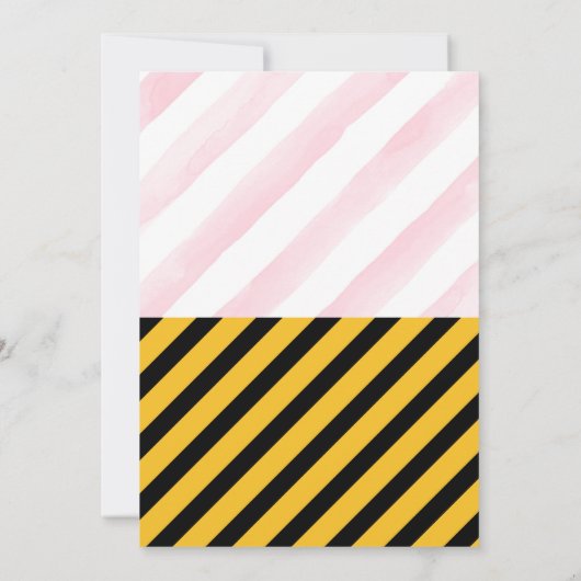 ツツとトラックのパーティーテーマ招待 招待状 (裏面)