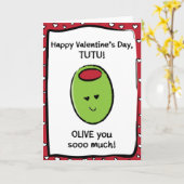 ツツのバレンタインデーのカード カード (黄色い花)