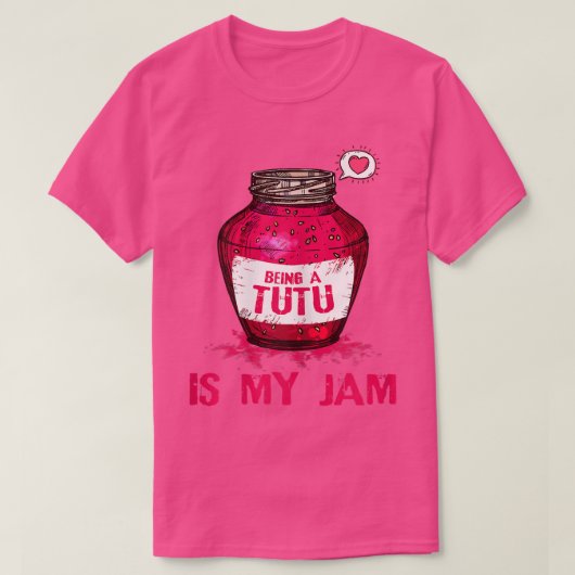 ツツの女性は私のジャムの祖母おもしろいGr Tシャツ (デザイン正面)