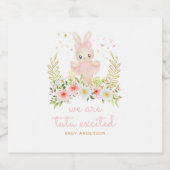 ツツウエキッシュバレリナベイビーシャワー スパークリングワインラベル (シングルラベル)