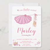 ツツウエキッシュバレリーナエイジーンバースデーパーティー 招待状 (正面)
