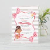 ツツウエキッシュバレリーナ誕生日招待状 招待状 (スタンド正面)