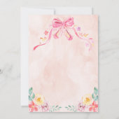 ツツウエキッシュバレリーナ誕生日招待状 招待状 (裏面)