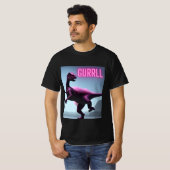 ツツカラフルュの踊り恐竜 Tシャツ (正面フル)